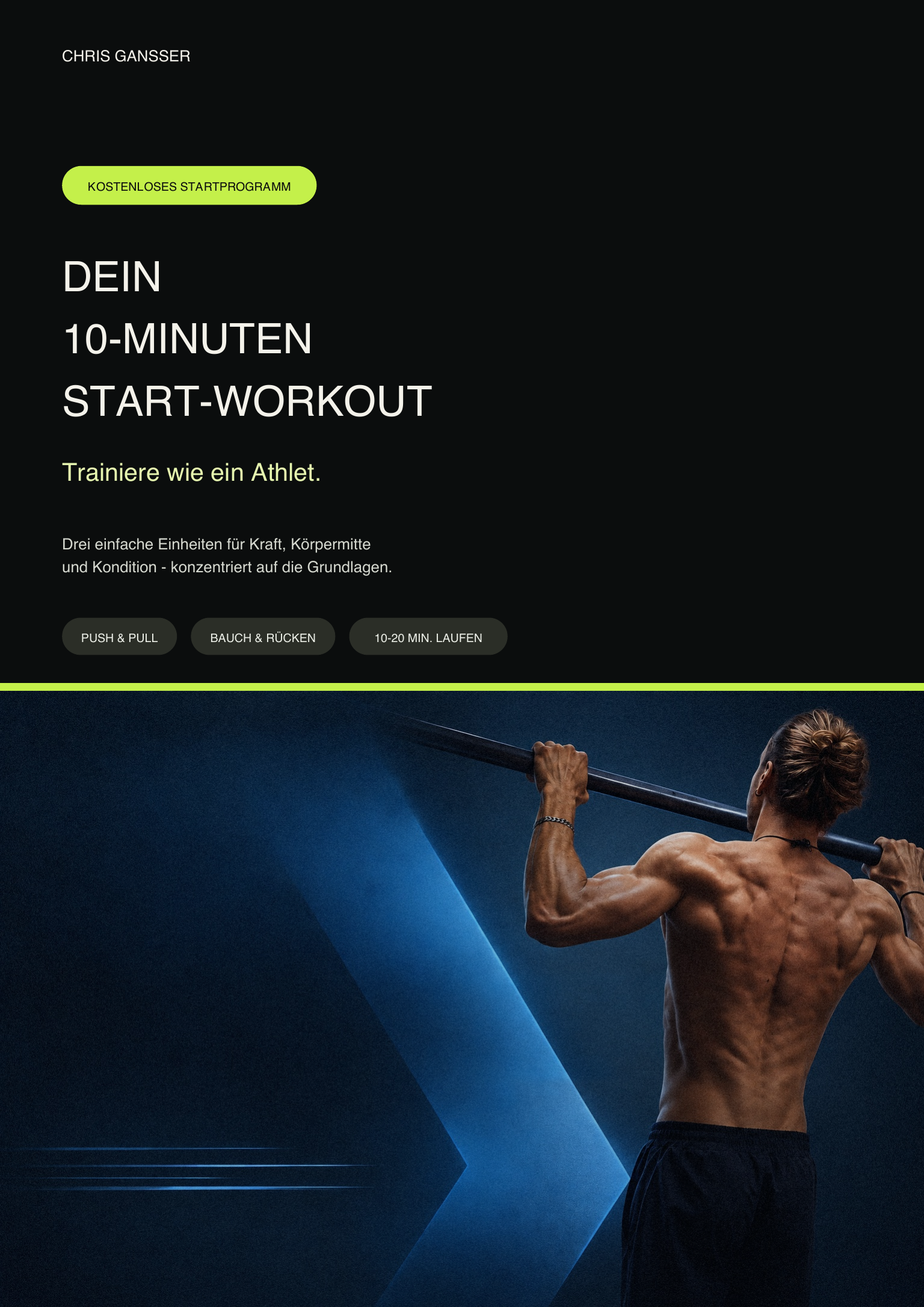 Cover: Dein 10-Minuten-Start-Workout von Chris Gansser